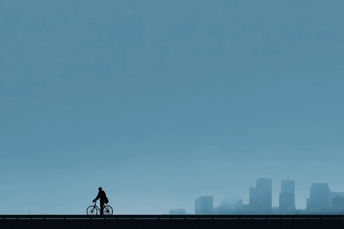 Sleek Minimalist Cityscape in Stunning Colors