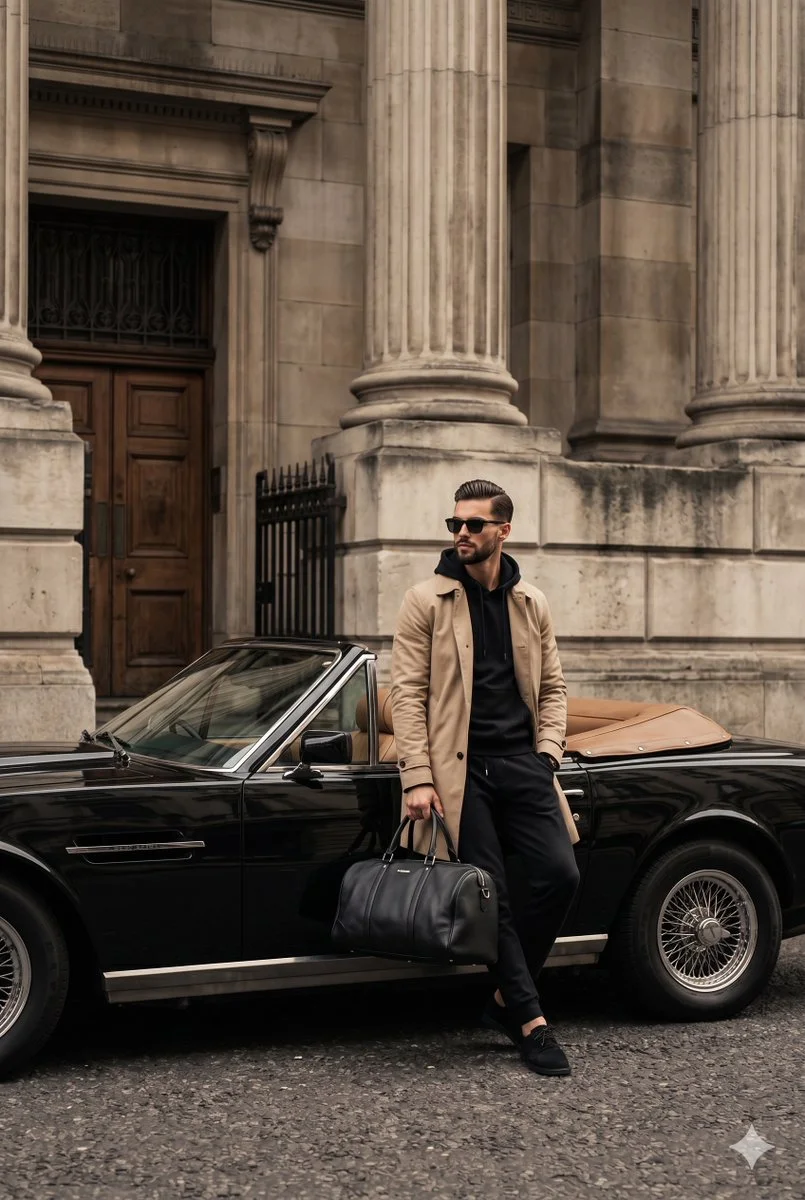 Sleek Urban Elegance: Timeless Style on the Streets