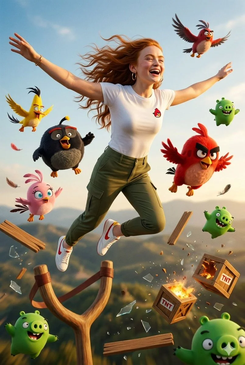 Soaring Through a Chaotic Sky: A Cinematic Flight Scene