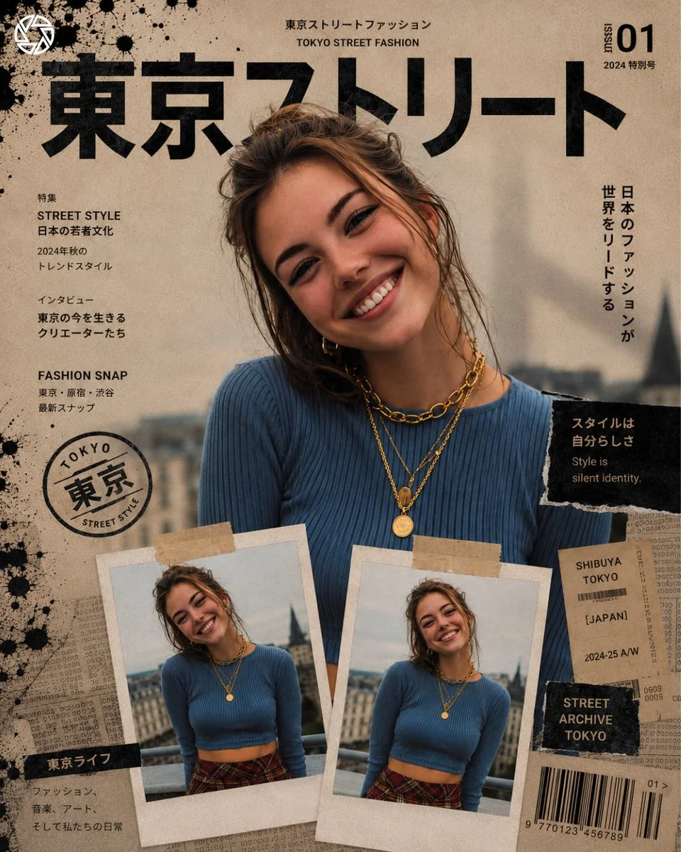 Soft beige Japanese editorial cover frames a calm portrait