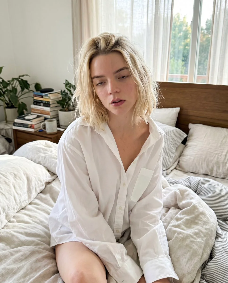 Soft Morning Glow on Anya Taylor-Joy