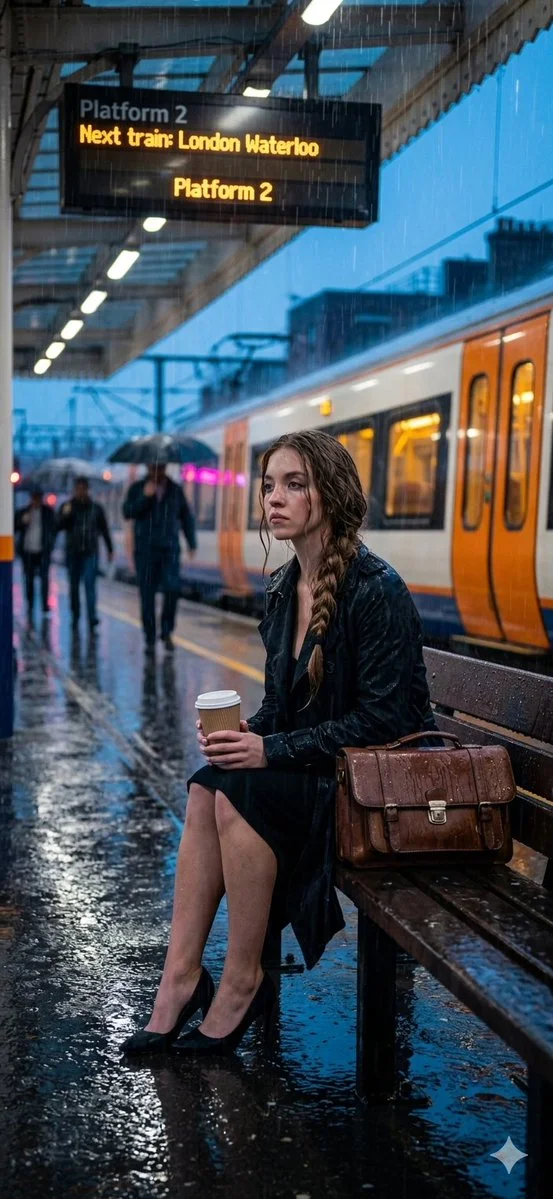 Solitude in the Storm: A Cinematic Moment