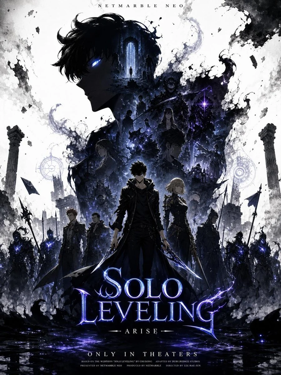 Solo Leveling Hero in Striking Vertical Layout
