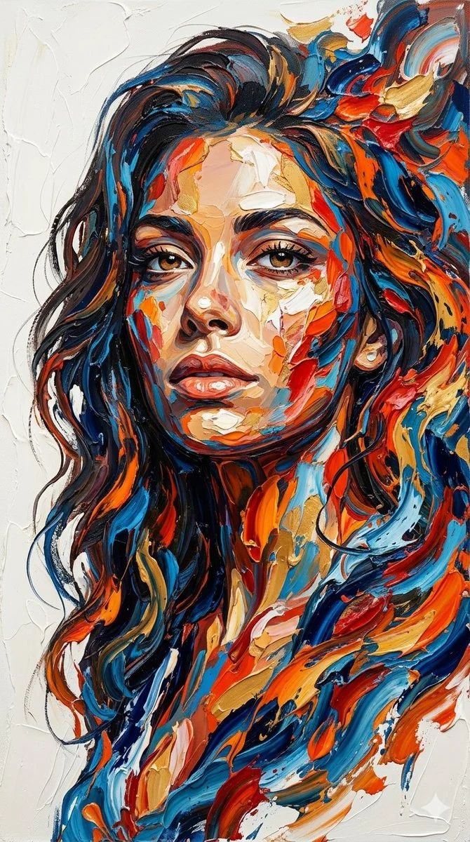 Soulful Colors: An Expressive Portrait
