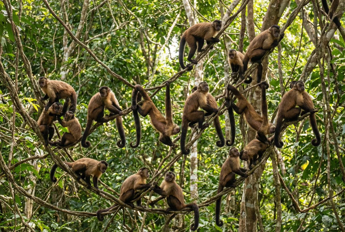 Spot the Hidden Banana Among the Monkeys!
