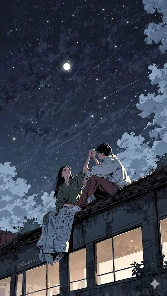 Starlit Moments on the Rooftop
