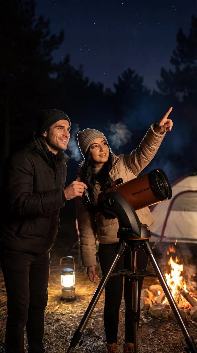 Starlit Whispers: A Night of Romance and Discovery