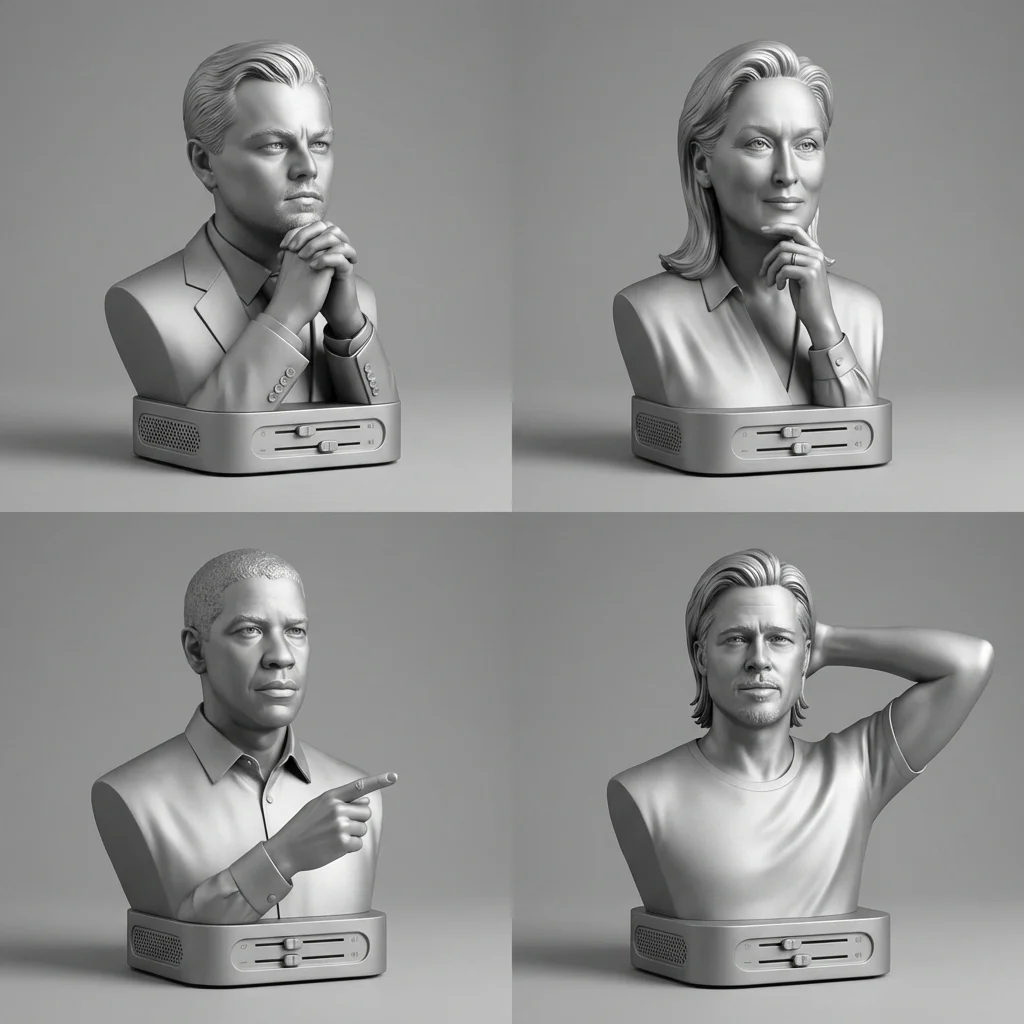 Statuesque Stars: Actors Transformed