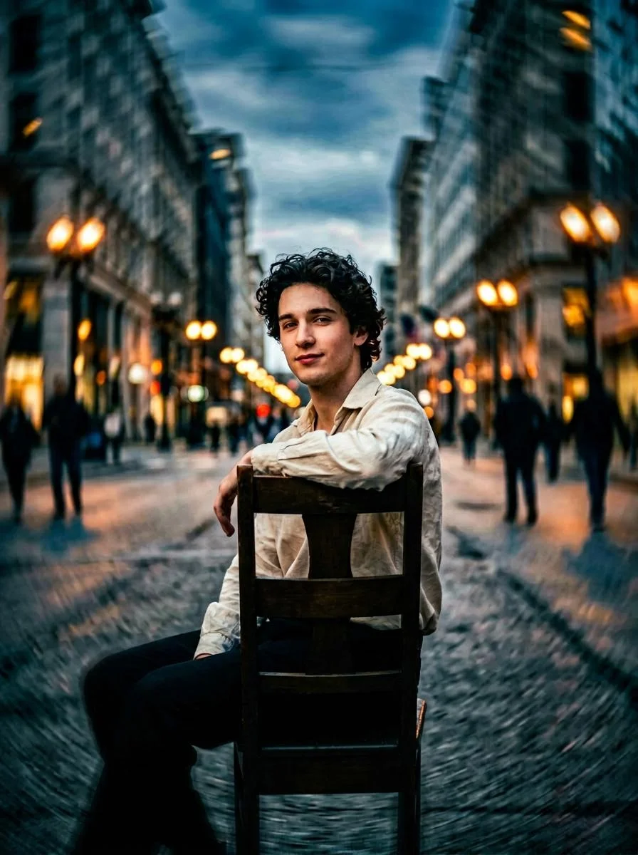 Stillness Amidst Time’s Whirlwind: A Cinematic Portrait