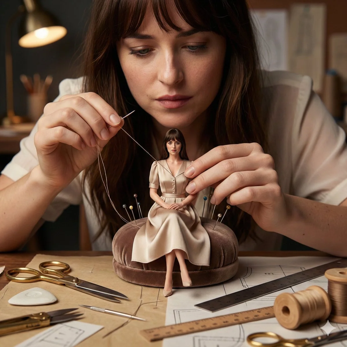 Stitching Dreams: A Miniature Fashion Tale