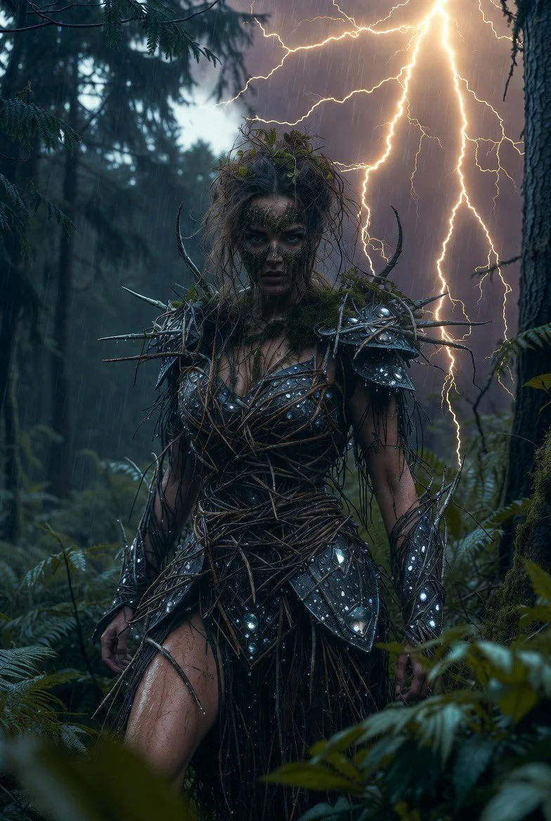 Stormborn Warrior: Nature's Fury Unleashed