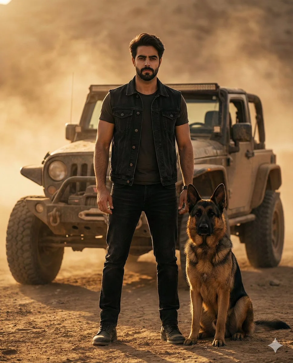 Strength on the Road: Man and Dog in Cinematic Harmony