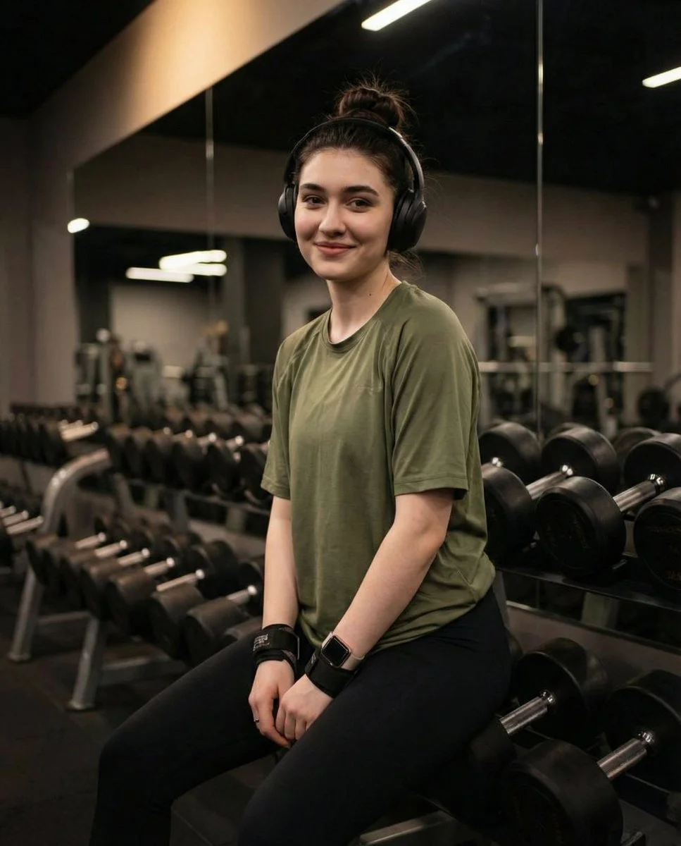 Strength & Style: The Confident Gym Portrait