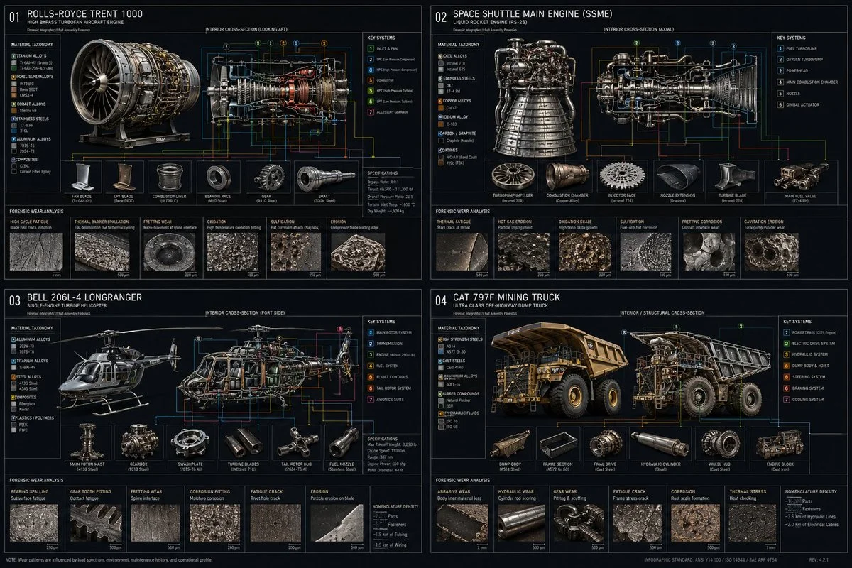 Structured breakdown reveals inner workings of a complex engine