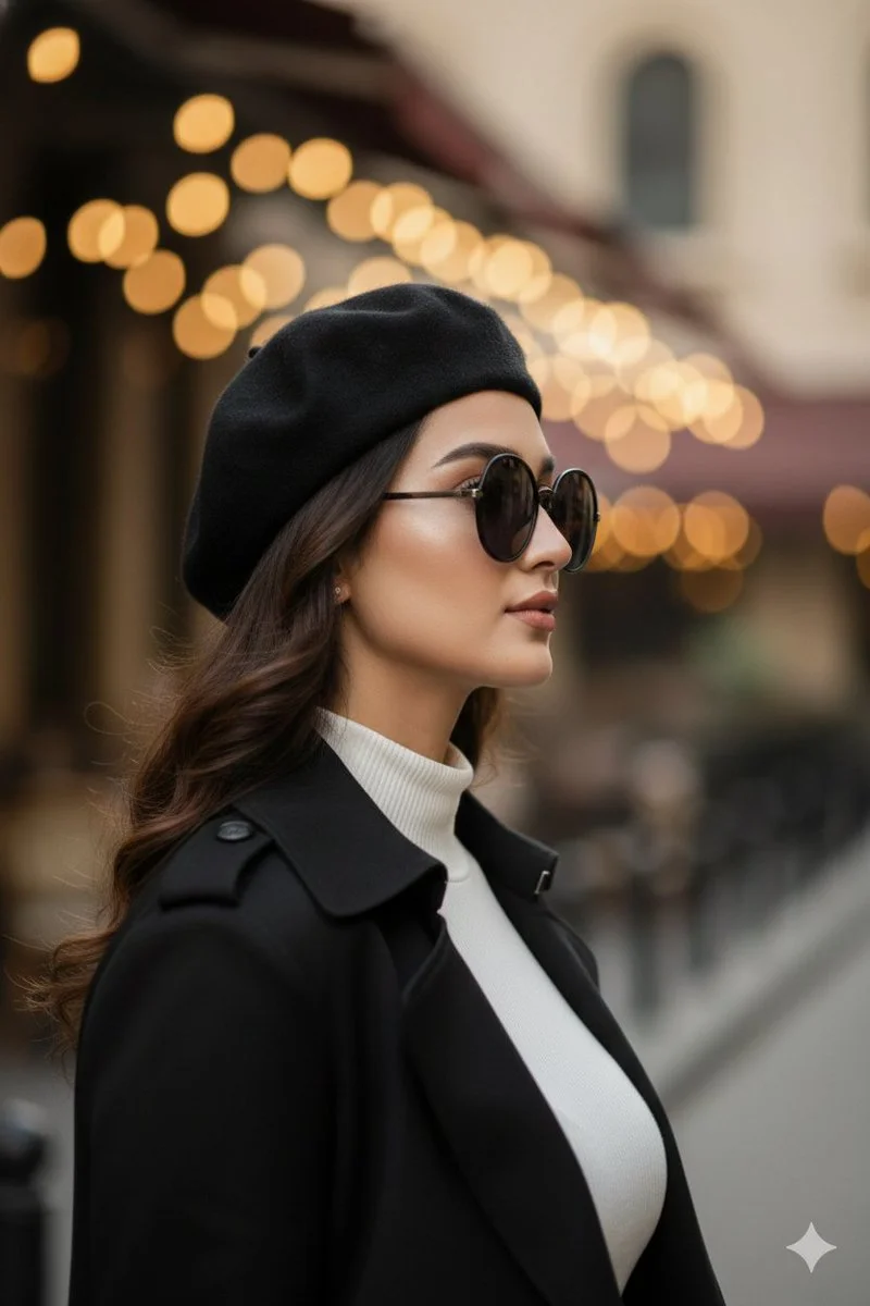 Strutting Elegance on Dubai's Cobblestones