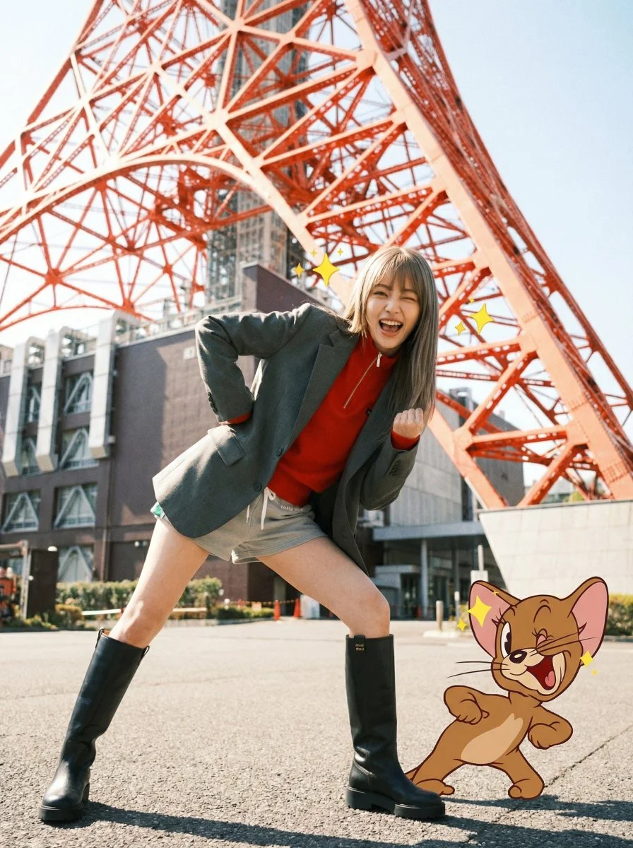 Strutting Under Tokyo Tower: A Jerry-inspired Adventure