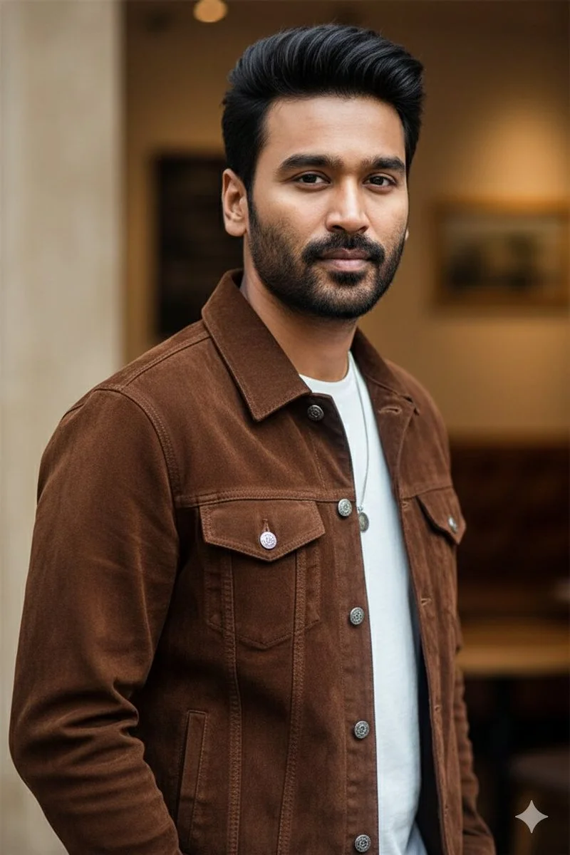 Stylish Contemplation: A Modern Man's Portrait