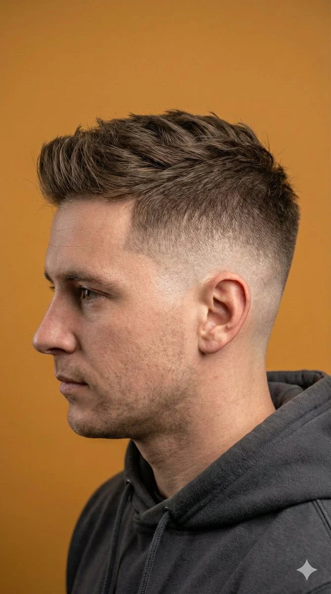 Stylish Grooming Focused Editorial Shot