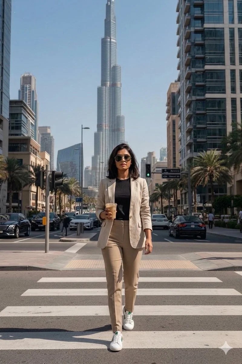 Stylish Stride in the Heart of Dubai