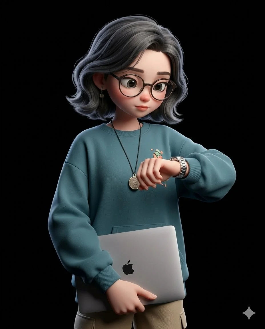 Stylish Tech Enthusiast in 3D Animation