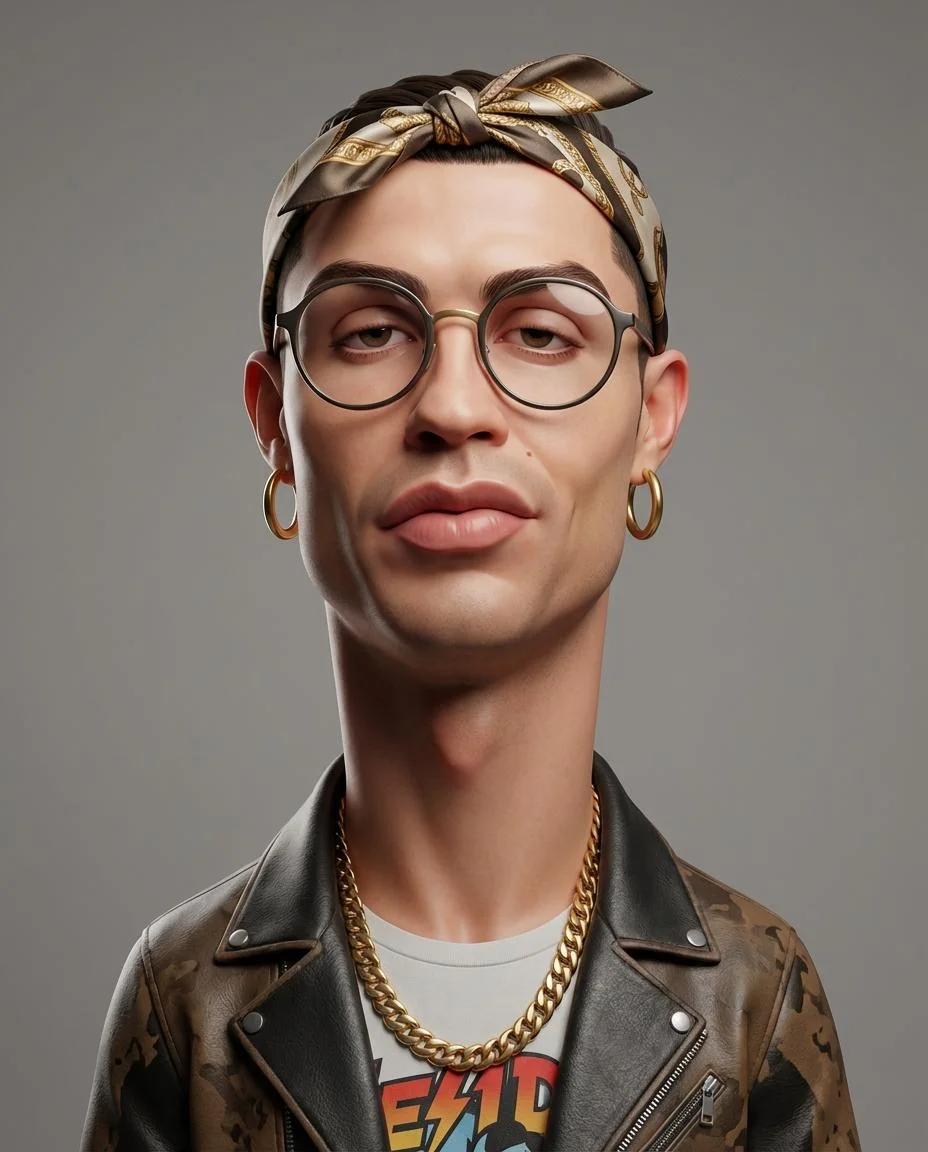 Stylized 3D Caricature Portrait