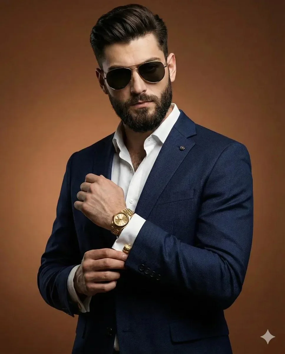 Suave Sophistication: A Portrait of Elegance