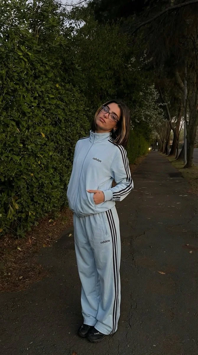 Suburban Evening Mood Captured in Adidas Style