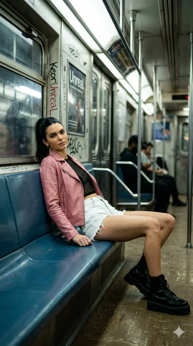 Subway Snapshot: A Stylish Moment in Transit
