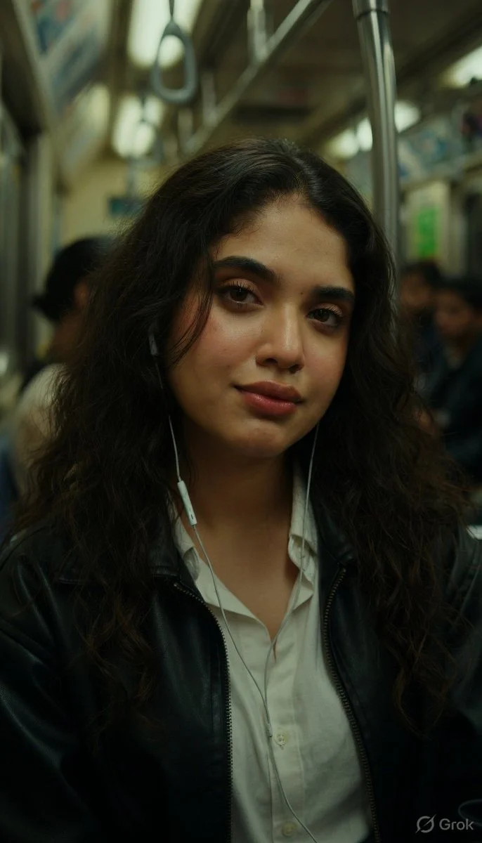 Subway Solitude: A Cinematic Portrait in Motion