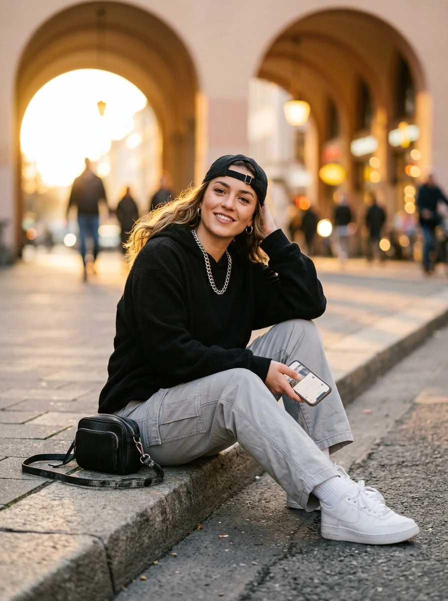 Sun-Kissed Sidewalk Style