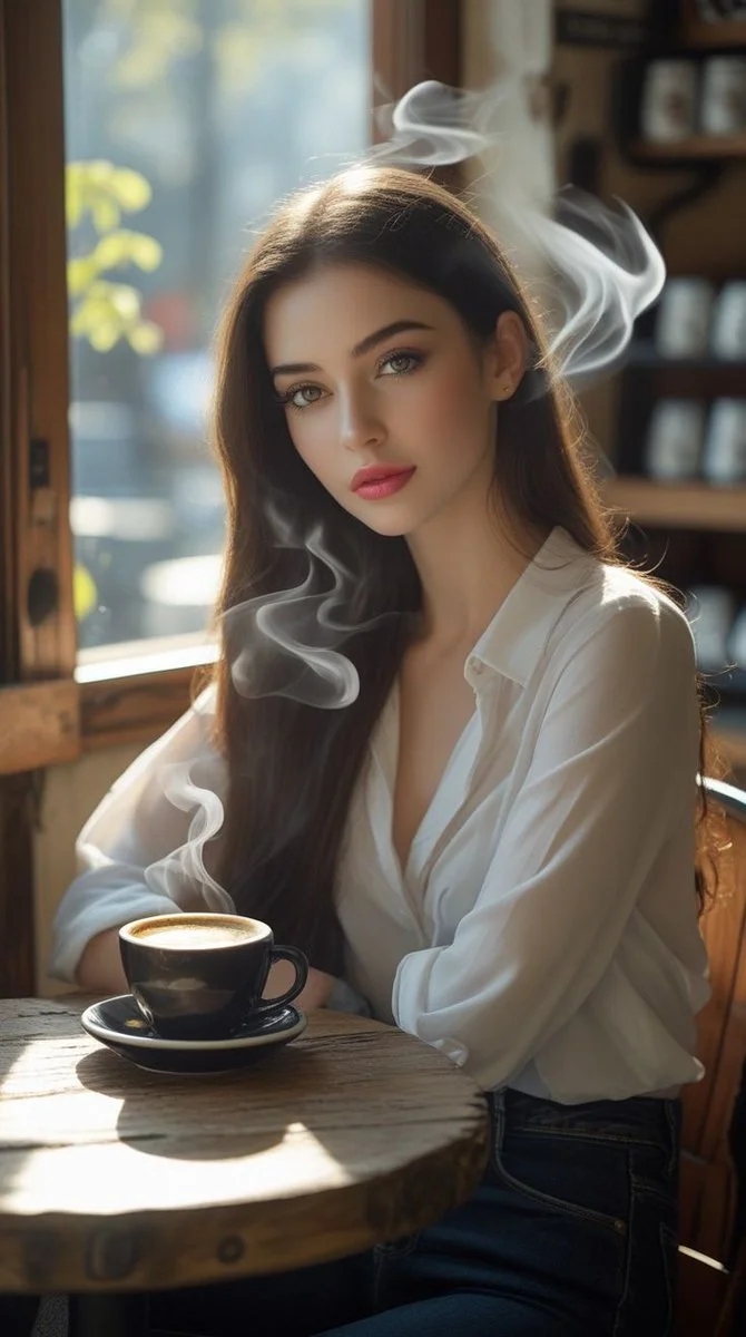 Sunlit Moments: Coffee and Calm