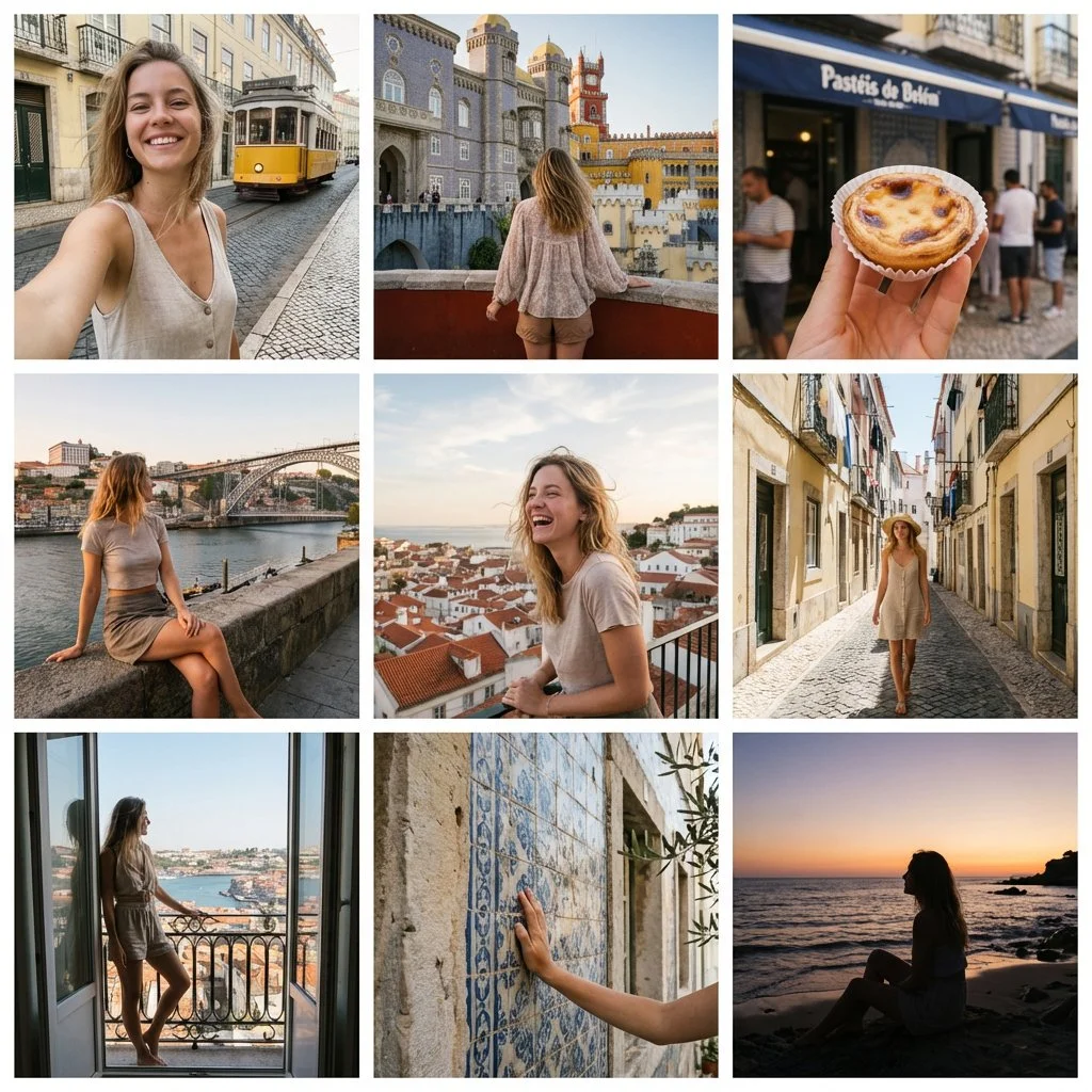 Sunlit Portuguese Summer: Candid Moments of a Natural Beauty