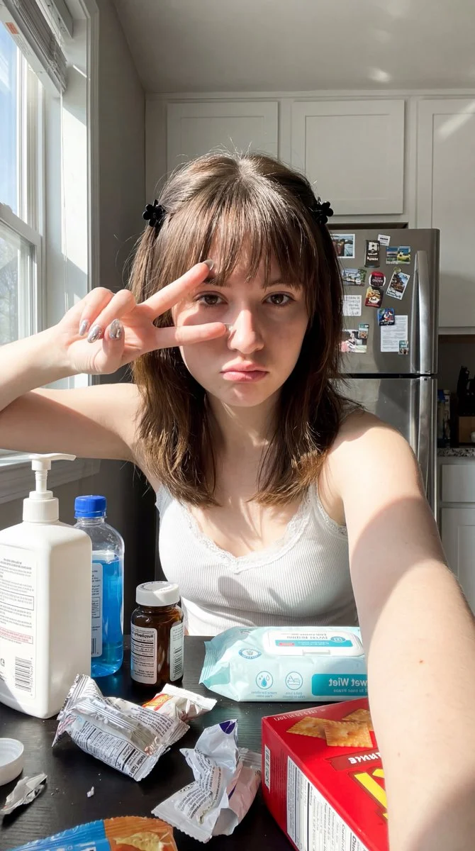 Sunlit Selfie with a Twist