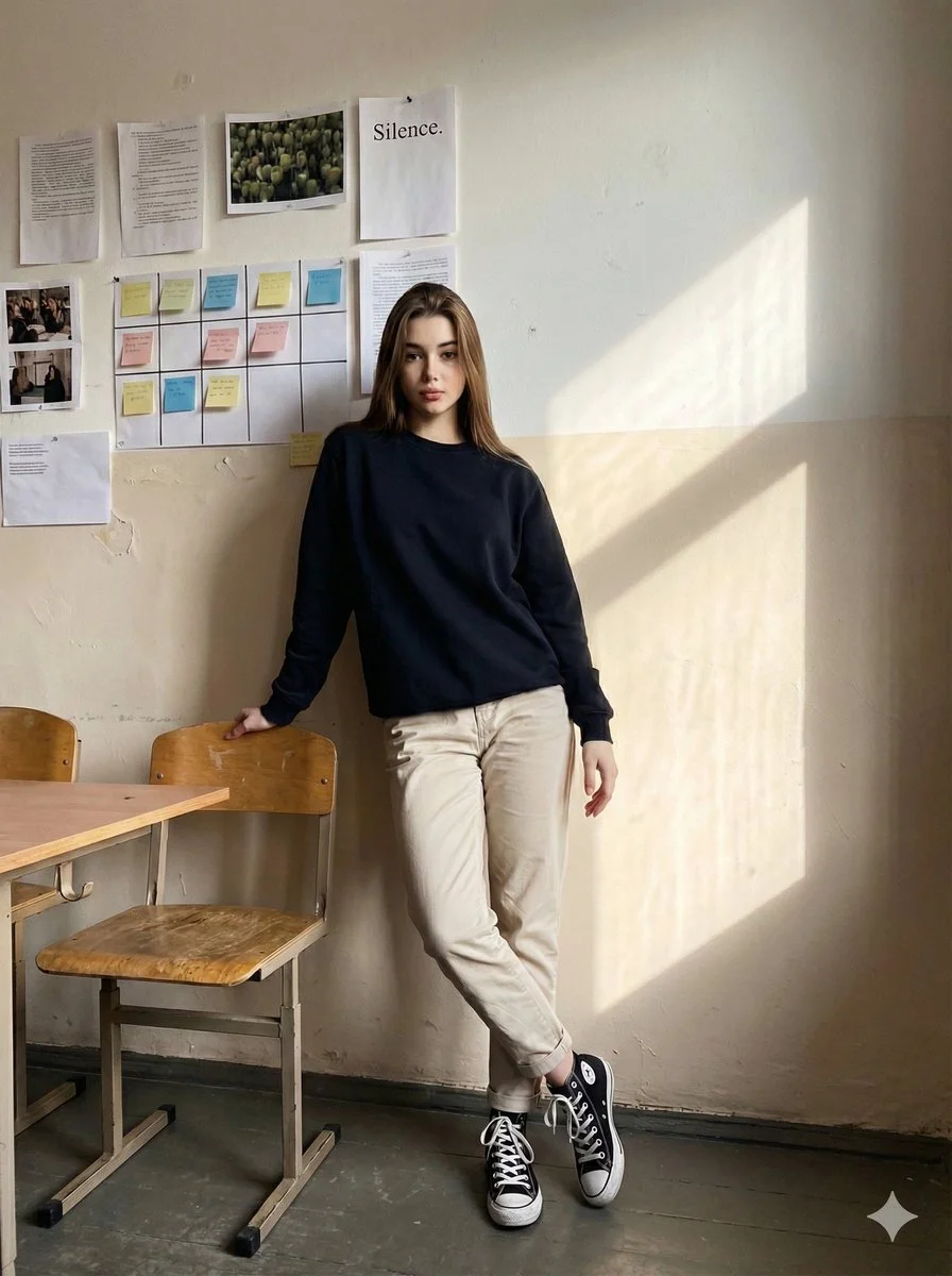 Sunlit Serenity: A Classroom Muse