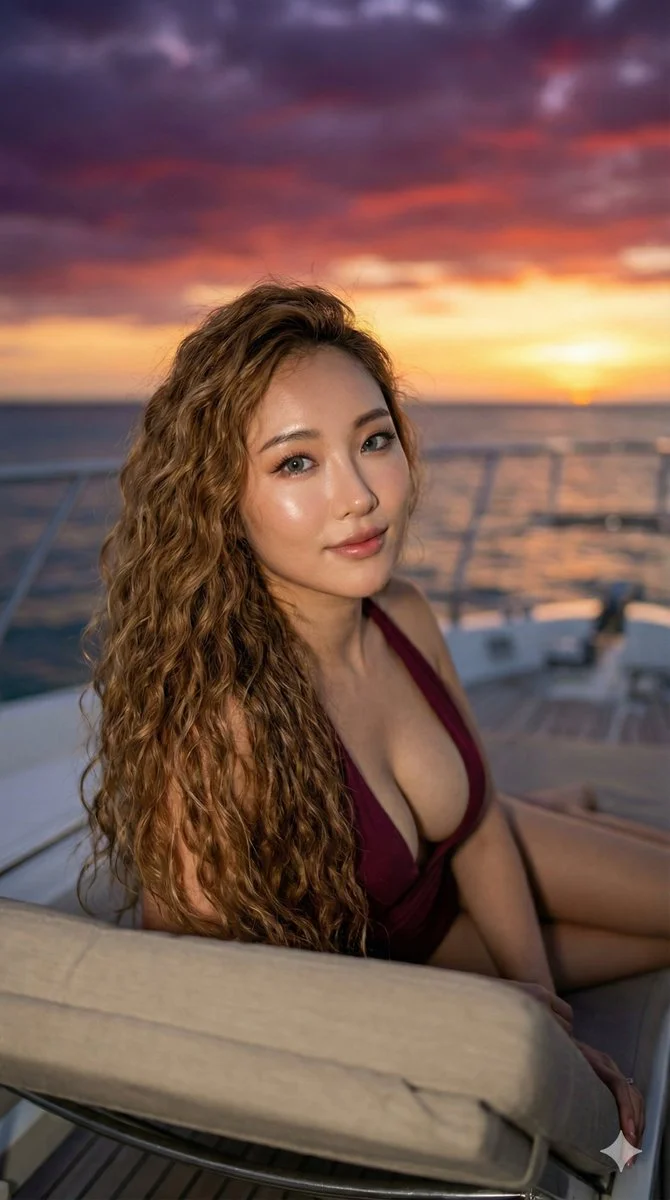 Sunset Elegance: A Portrait of Grace