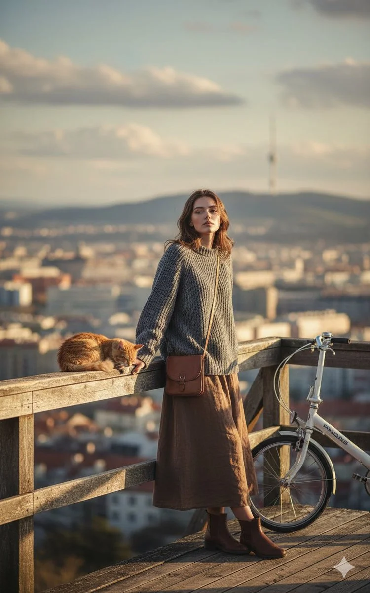 Sunset Serenity: A Dreamy Cityscape Moment