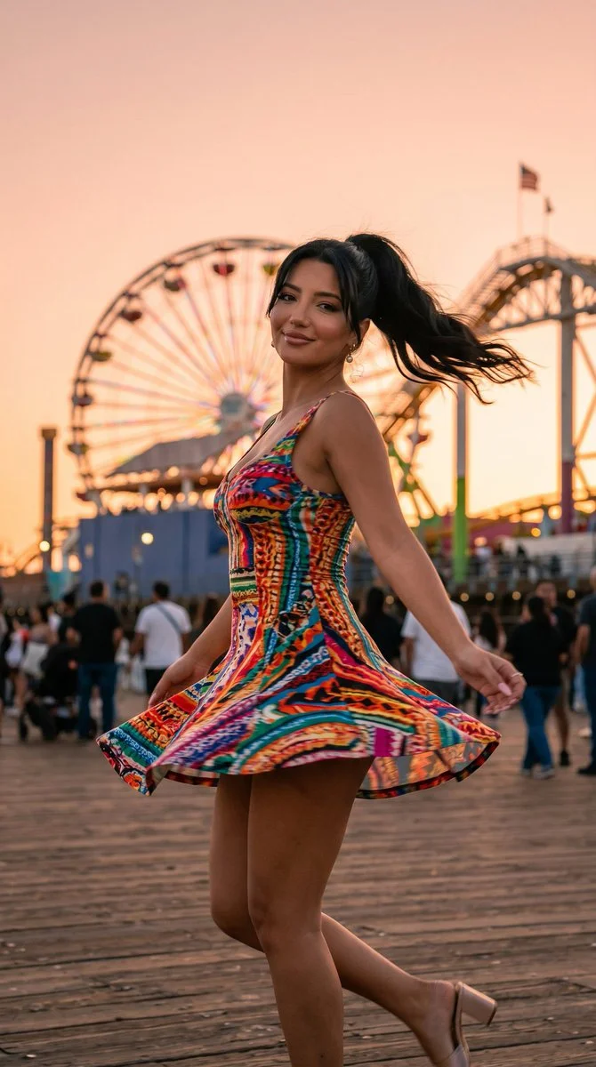 Sunset Spin on Santa Monica Pier