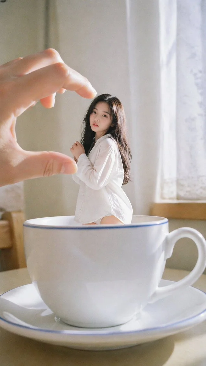 Surreal Charm: A Korean Idol in a Dreamy Perspective