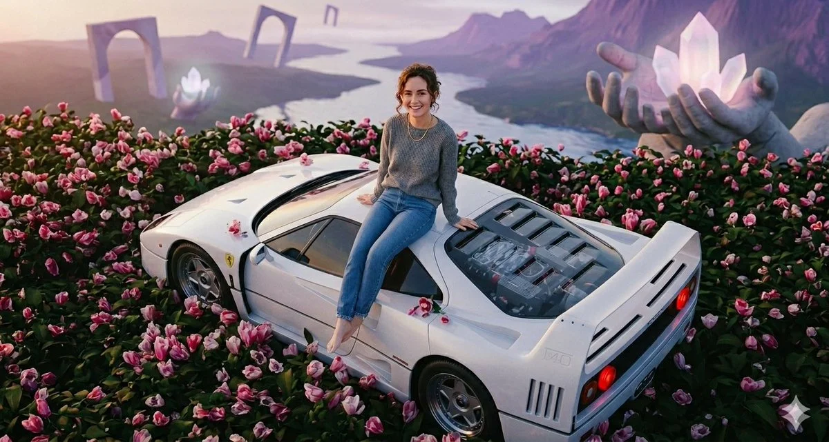 Surreal Elegance on a Ferrari F40