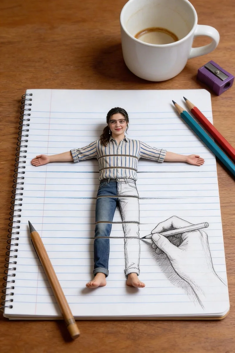 Surreal Notebook Adventures: A Playful Perspective