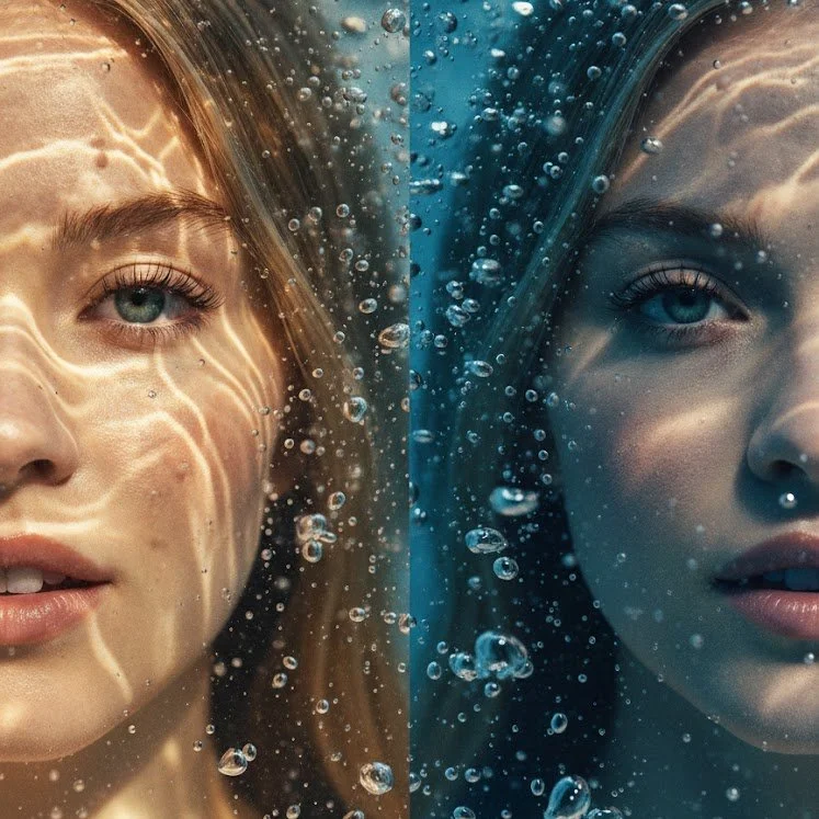 Surreal Underwater Portraits: A Dual Perspective