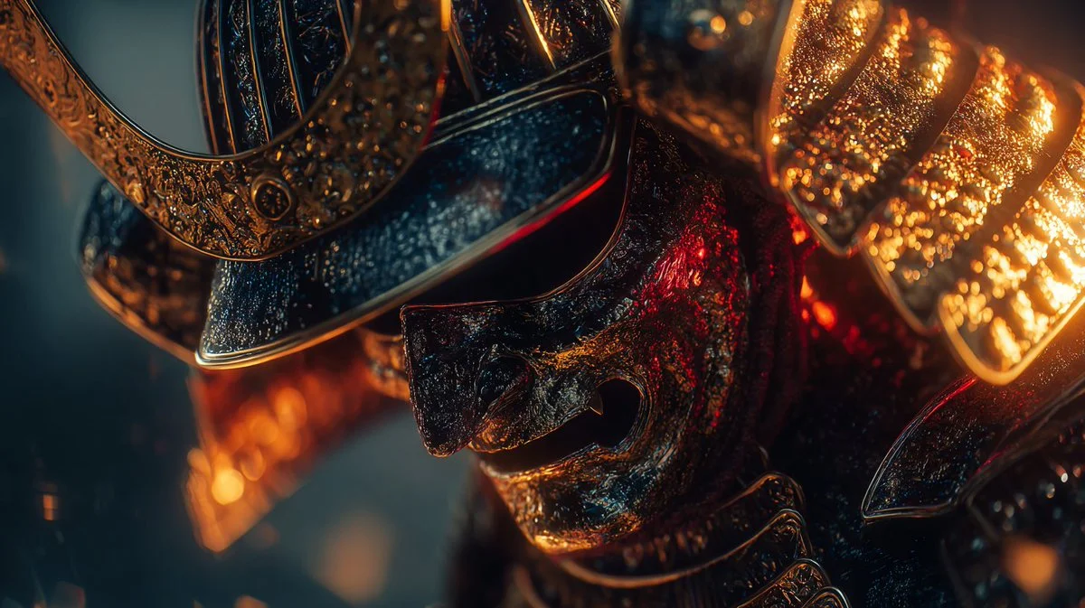 Symmetrical Abstract Expressionism in Golden Hour Hues