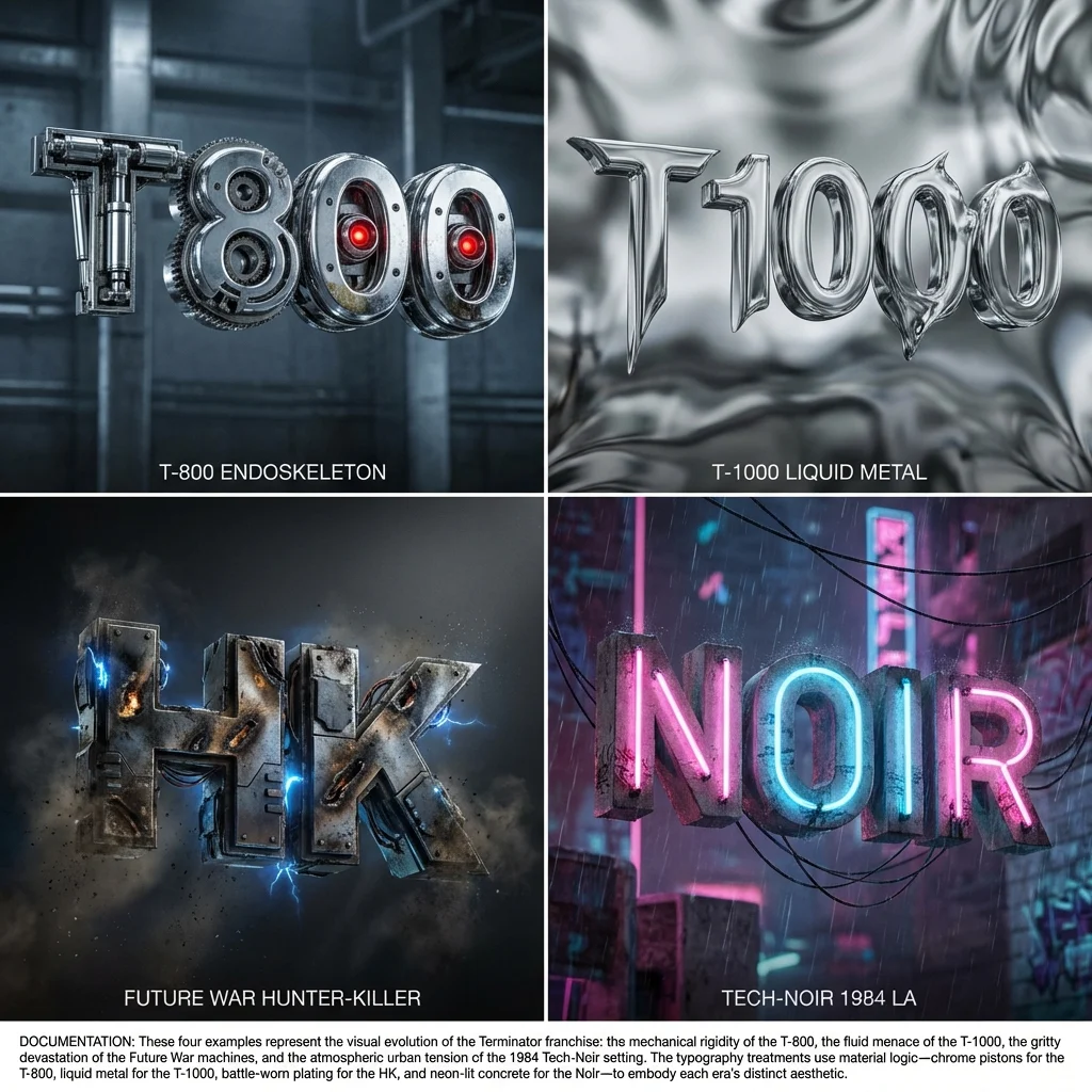 Terminators Reimagined: A 3D Typography Journey