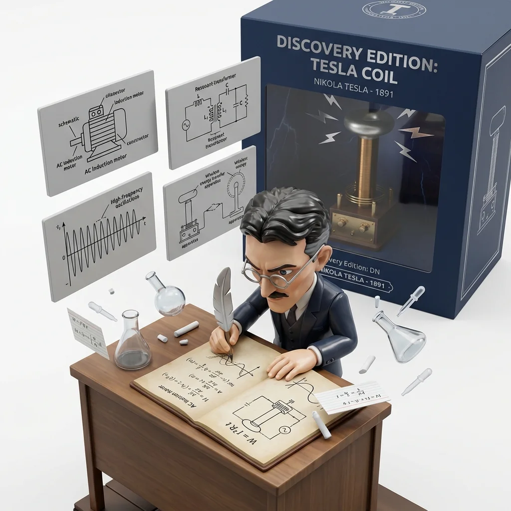 Tesla's Lab: A 3D Vision of Genius