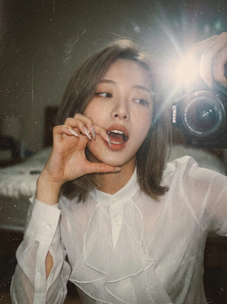 The Allure of the Fang: A Mirror Selfie Revelation