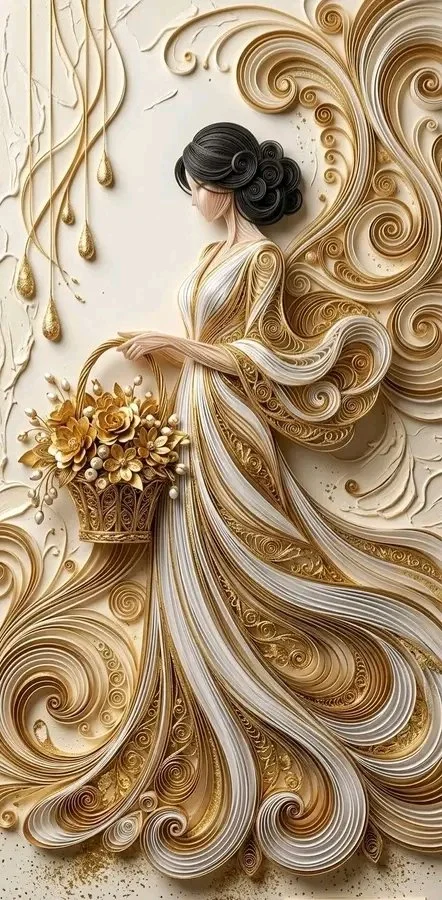 The Art of Elegance: A Sculptural Paper Quilling Masterpiece