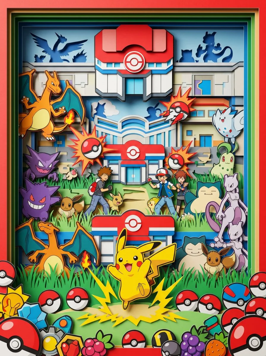 The Art of Pokémon in Paper Form