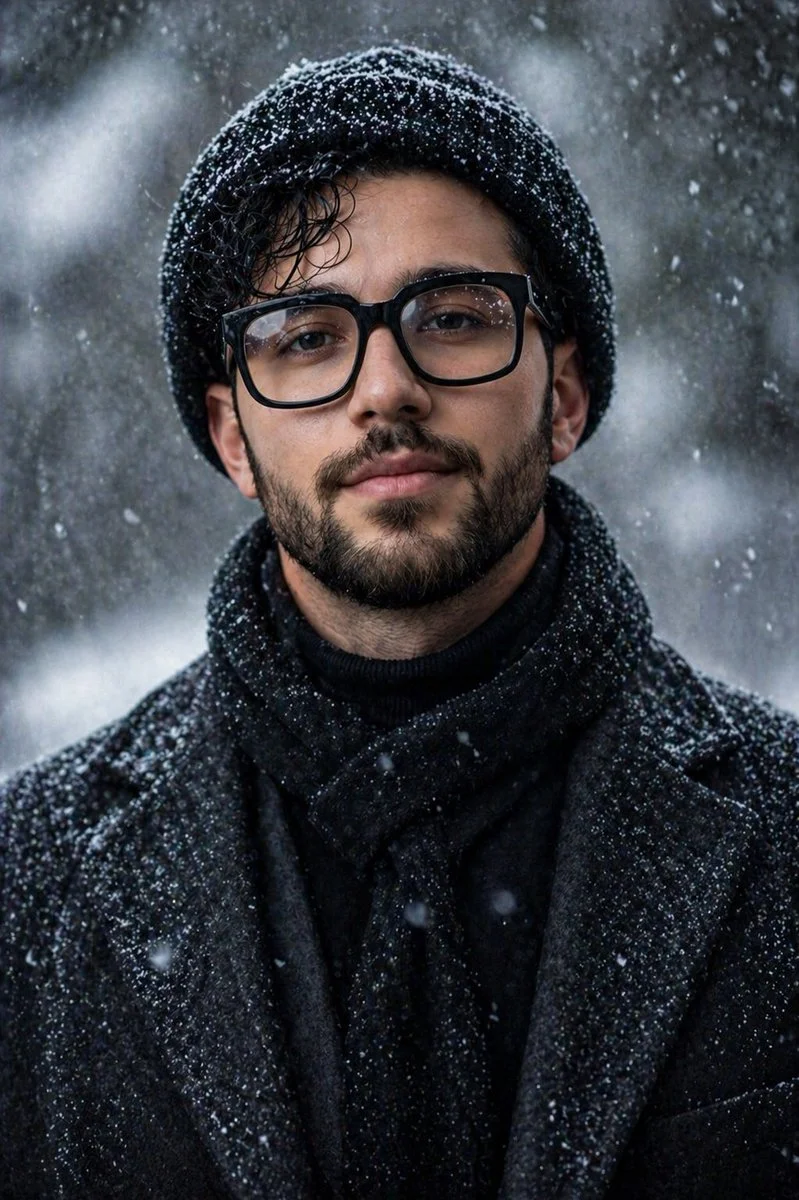 The Chill of Winter: A Raw Moment in Snowfall