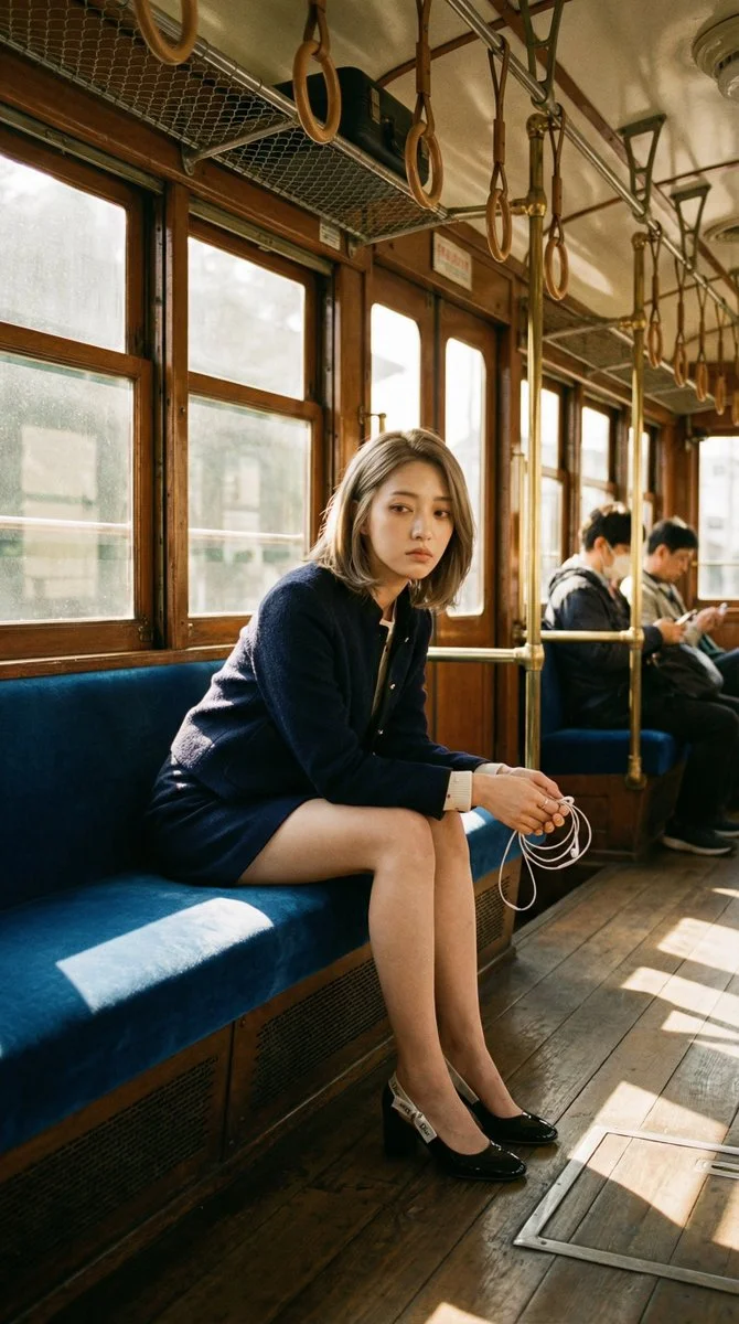 The Silence of Connection: A Tokyo Tram Moment