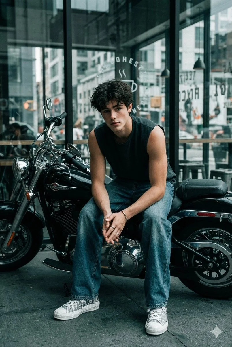 The Urban Rebel: Biker Style Meets Gritty Aesthetics